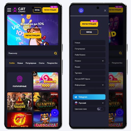 Интерфейс Андроид-клиента